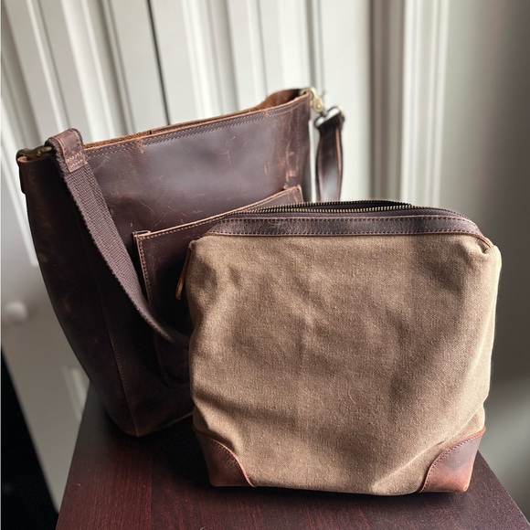 Classic Brown Leather Bag - Picture 7 of 12